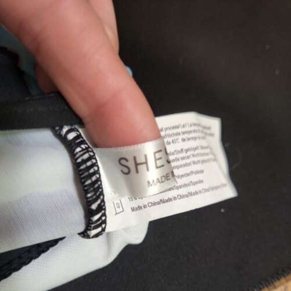 She Show Double Yoga Tank Top Swim Top Swim‎ Top S animal print aqua racer back - Picture 9 of 11